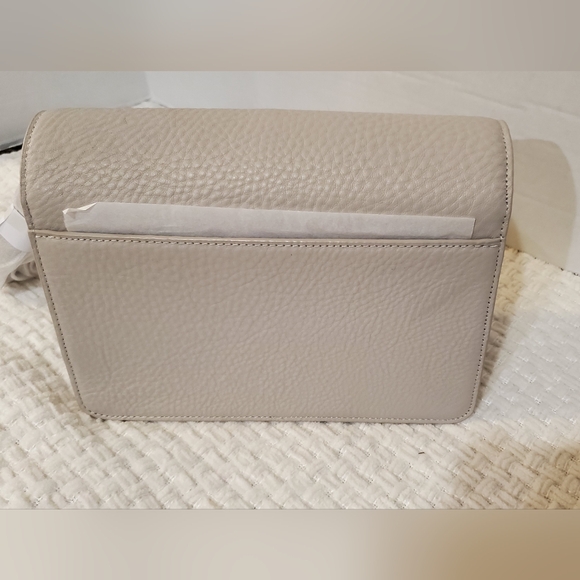 Dagne Dover Andra Crossbody Bag Bone Leather Pebbled New with Tags - Picture 8 of 10